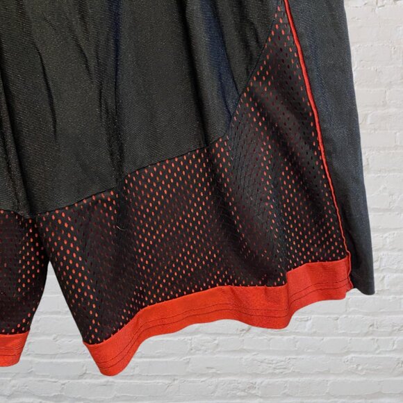 CONVERSION PERFORMANCE -- Workout Shorts, Large Man's, Black/Red Trim, Elastic - Picture 3 of 9